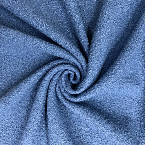 tessuto teddy coat azzurro