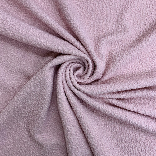 tessuto teddy coat rosa